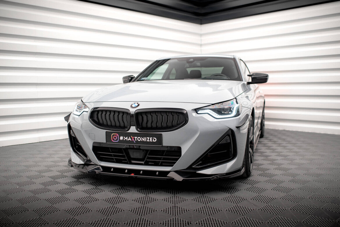 Frontlippe V.2 passend für BMW 2 Coupe M-Paket / M240i G42 schwarz Hochglanz