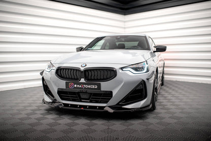 Frontlippe V.2 passend für BMW 2 Coupe M-Paket / M240i G42 schwarz Hochglanz