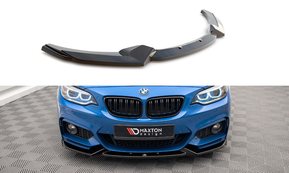 Frontlippe V.2 passend für BMW 2 M-Paket F22 schwarz Hochglanz
