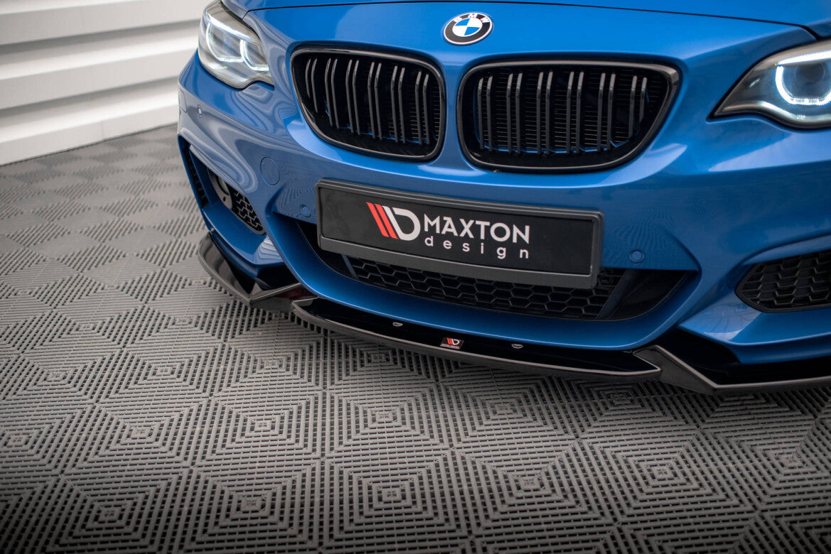 Frontlippe V.2 passend für BMW 2 M-Paket F22 schwarz Hochglanz