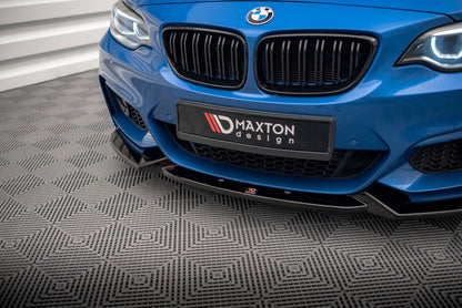 Frontlippe V.2 passend für BMW 2 M-Paket F22 schwarz Hochglanz