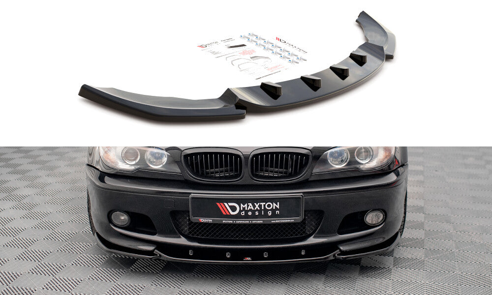 Frontlippe V.2 passend für BMW 3er Coupe M-Paket E46 schwarz Hochglanz
