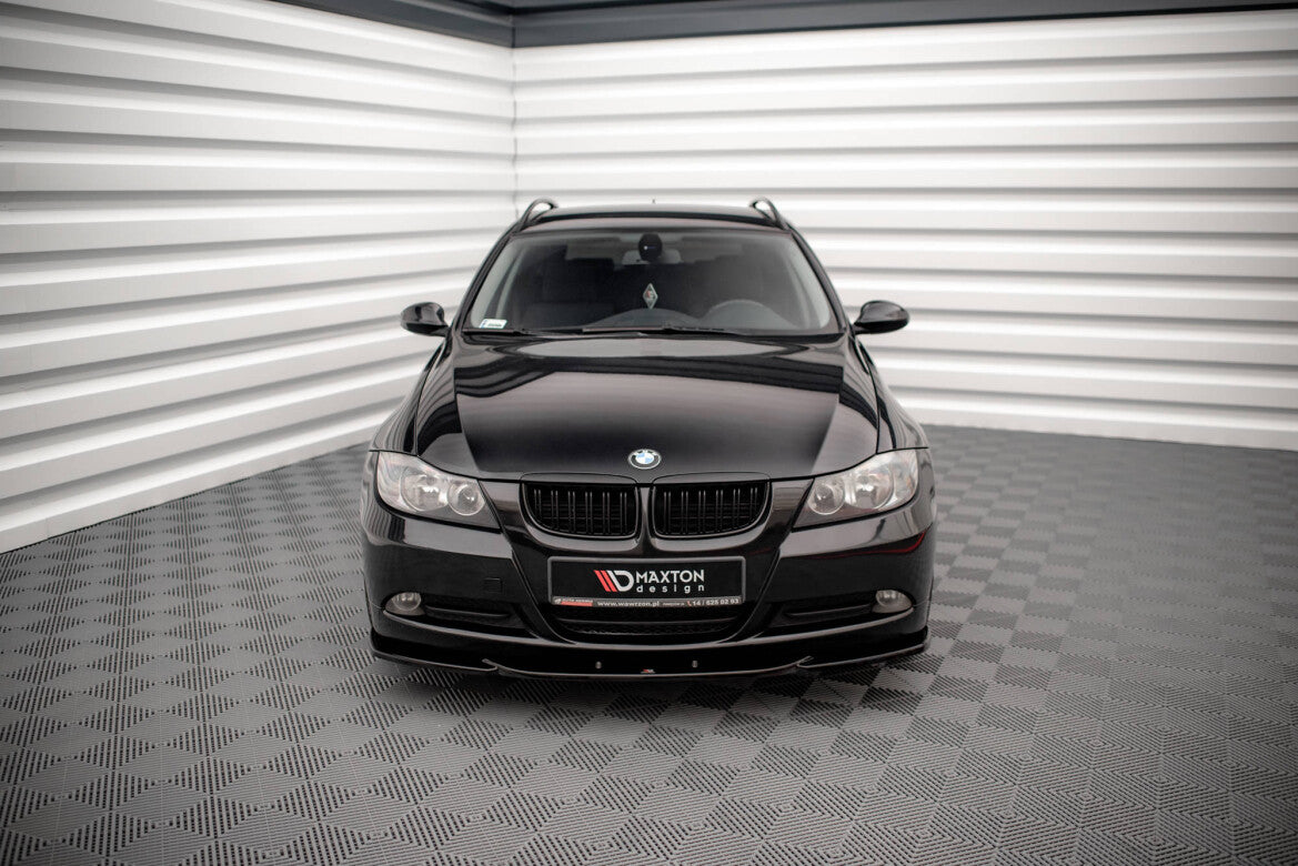 Frontlippe V.2 passend für BMW 3er E90 schwarz Hochglanz