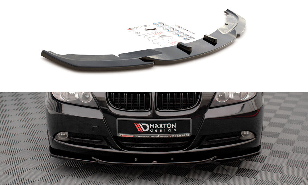 Frontlippe V.2 passend für BMW 3er E90 schwarz Hochglanz
