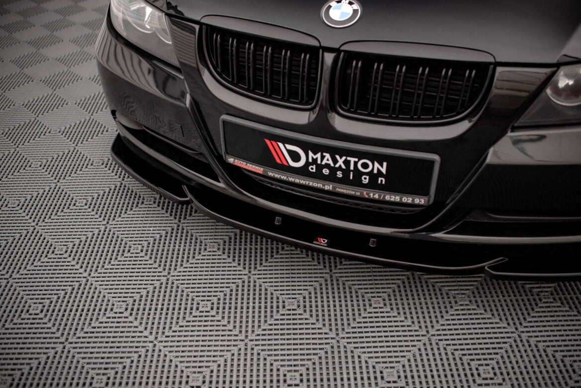 Frontlippe V.2 passend für BMW 3er E90 schwarz Hochglanz