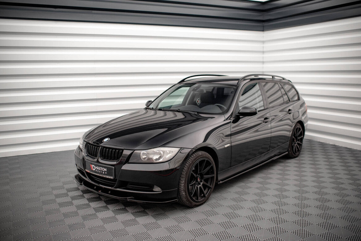 Frontlippe V.2 passend für BMW 3er E90 schwarz Hochglanz