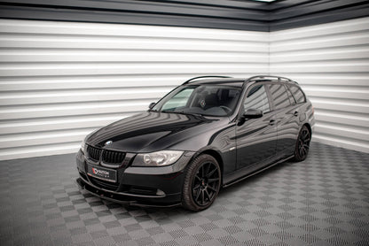 Frontlippe V.2 passend für BMW 3er E90 schwarz Hochglanz