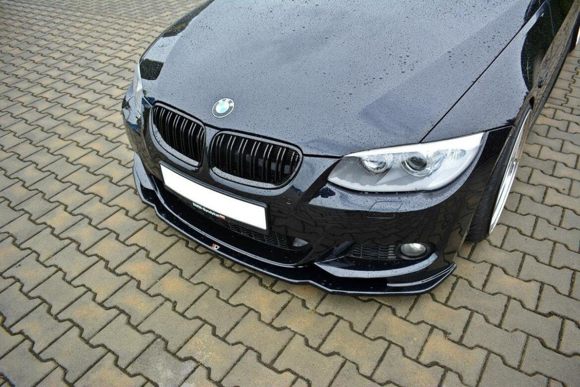 Frontlippe V.2 passend für BMW 3er E92 M Paket FL schwarz Hochglanz