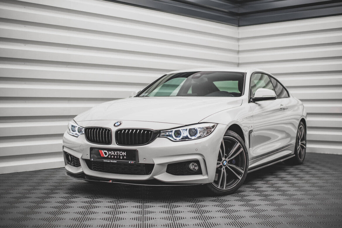 Frontlippe V.2 passend für BMW 4er Coupe / Gran Coupe / Cabrio M-Paket F32 / F36 / F33 schwarz Hochglanz