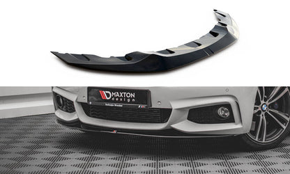 Frontlippe V.2 passend für BMW 4er Coupe / Gran Coupe / Cabrio M-Paket F32 / F36 / F33 schwarz Hochglanz
