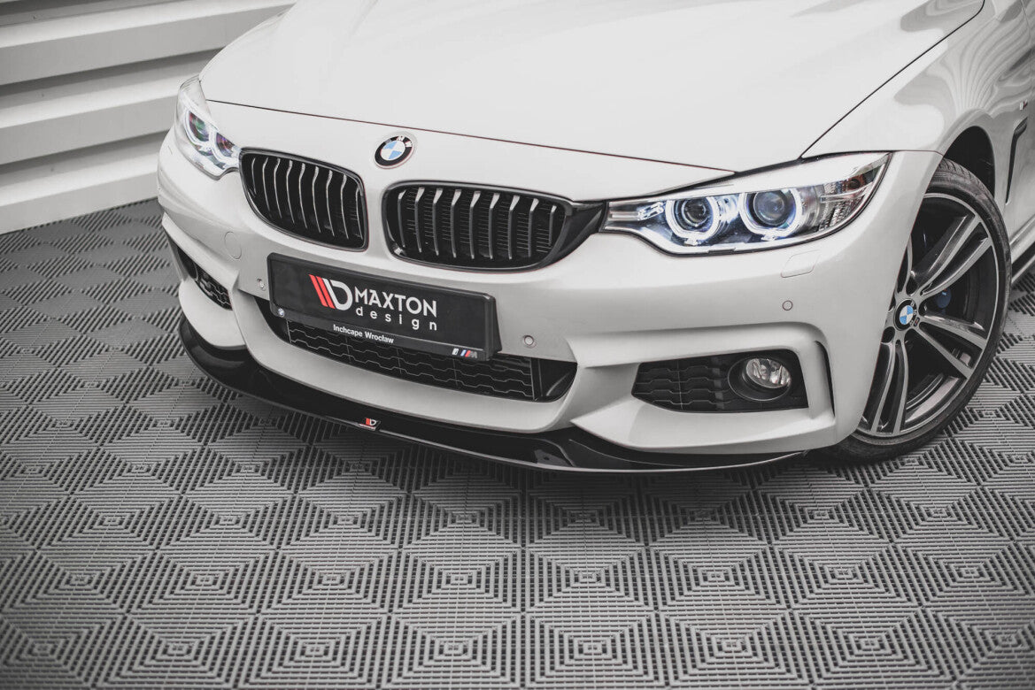 Frontlippe V.2 passend für BMW 4er Coupe / Gran Coupe / Cabrio M-Paket F32 / F36 / F33 schwarz Hochglanz