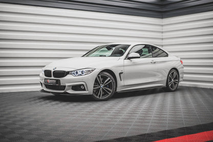Frontlippe V.2 passend für BMW 4er Coupe / Gran Coupe / Cabrio M-Paket F32 / F36 / F33 schwarz Hochglanz