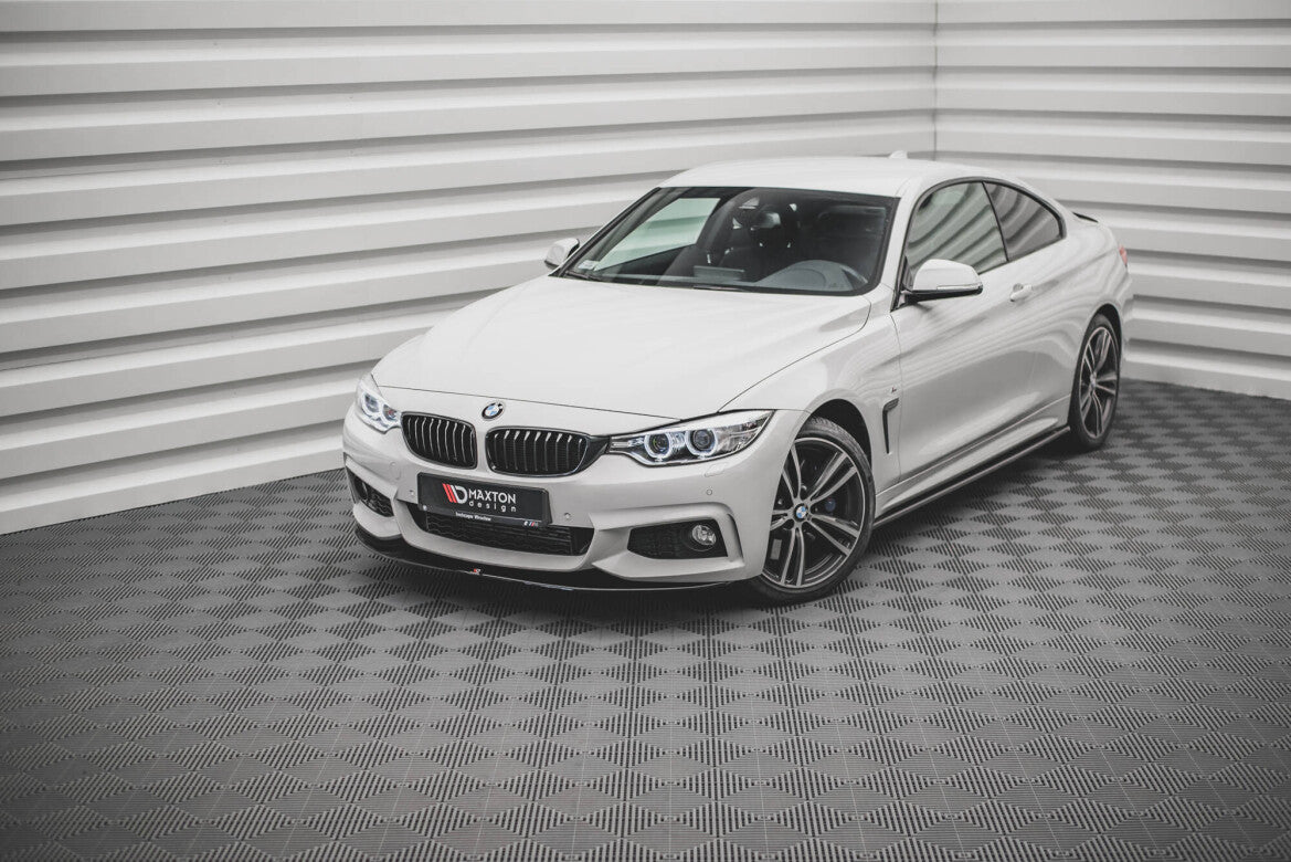 Frontlippe V.2 passend für BMW 4er Coupe / Gran Coupe / Cabrio M-Paket F32 / F36 / F33 schwarz Hochglanz