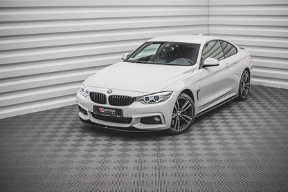 Frontlippe V.2 passend für BMW 4er Coupe / Gran Coupe / Cabrio M-Paket F32 / F36 / F33 schwarz Hochglanz