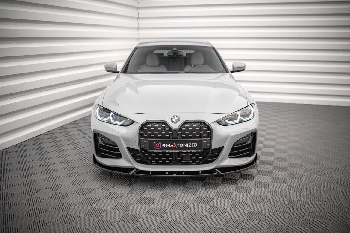 Frontlippe V.2 passend für BMW 4er / i4 Gran Coupe M-Paket / M440i G26 schwarz Hochglanz