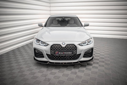 Frontlippe V.2 passend für BMW 4er / i4 Gran Coupe M-Paket / M440i G26 schwarz Hochglanz