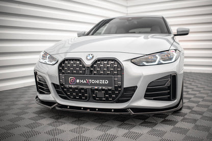 Frontlippe V.2 passend für BMW 4er / i4 Gran Coupe M-Paket / M440i G26 schwarz Hochglanz