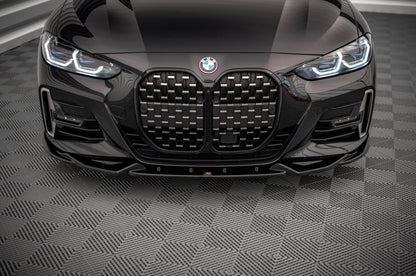 Frontlippe V.2 passend für BMW 4er M-Paket / M440i G22 / G23 / G22 FL / G23 FL schwarz Hochglanz