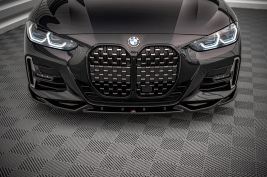 Frontlippe V.2 passend für BMW 4er M-Paket / M440i G22 / G23 / G22 FL / G23 FL schwarz Hochglanz