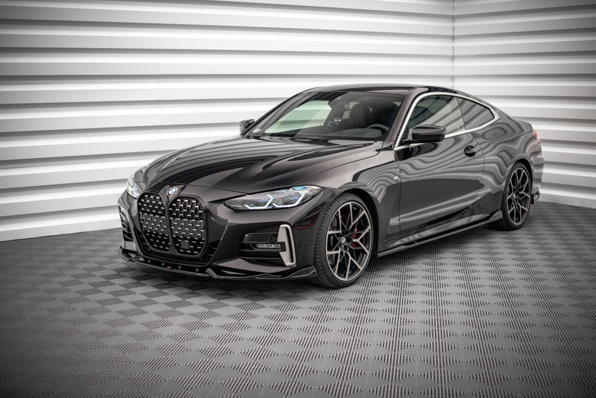 Frontlippe V.2 passend für BMW 4er M-Paket / M440i G22 / G23 / G22 FL / G23 FL schwarz Hochglanz