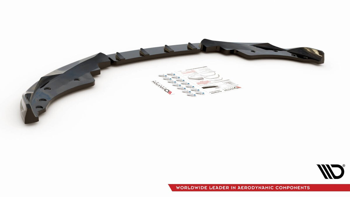 Frontlippe V.2 passend für BMW 4er M-Paket / M440i G22 / G23 / G22 FL / G23 FL schwarz Hochglanz