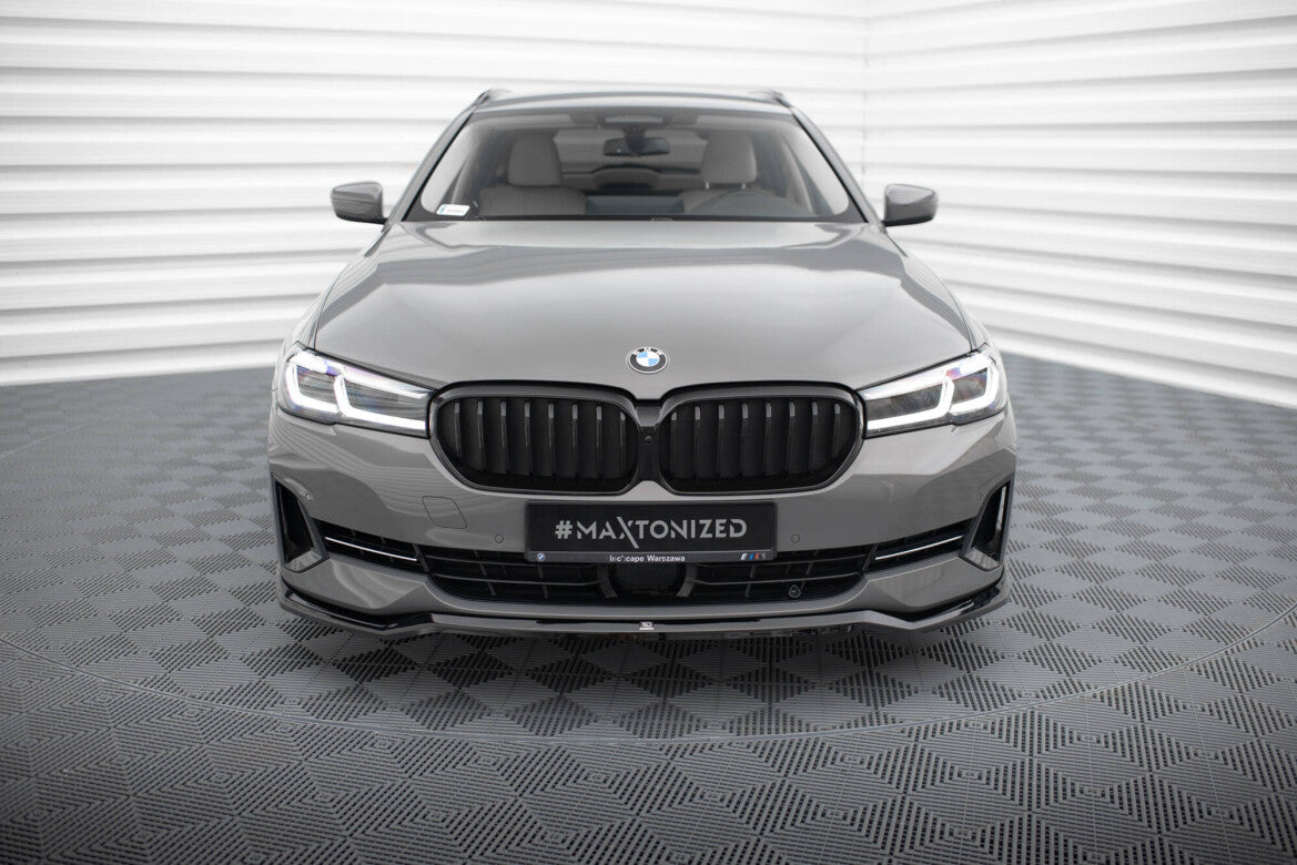 Frontlippe V.2 passend für BMW 5er G30 / G31 FL schwarz Hochglanz