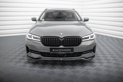 Frontlippe V.2 passend für BMW 5er G30 / G31 FL schwarz Hochglanz