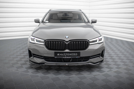 Frontlippe V.2 passend für BMW 5er G30 / G31 FL schwarz Hochglanz