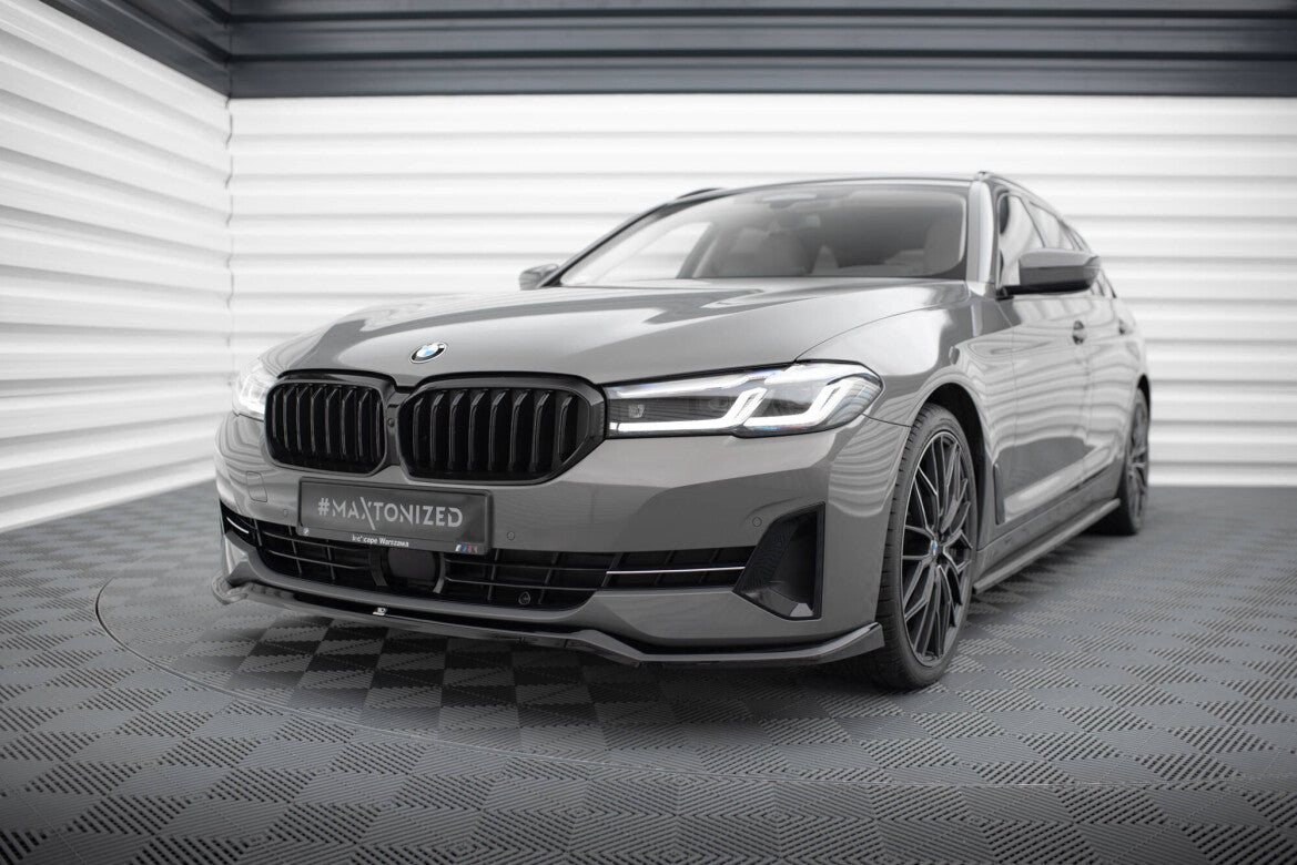 Frontlippe V.2 passend für BMW 5er G30 / G31 FL schwarz Hochglanz