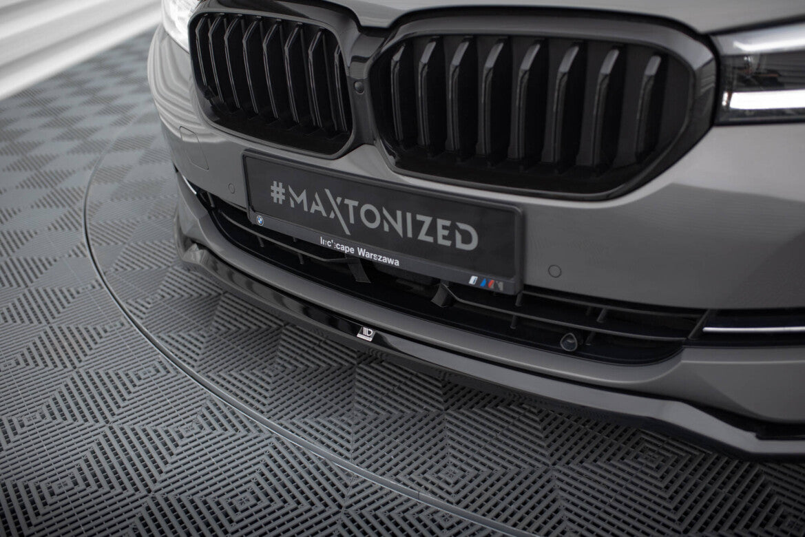 Frontlippe V.2 passend für BMW 5er G30 / G31 FL schwarz Hochglanz