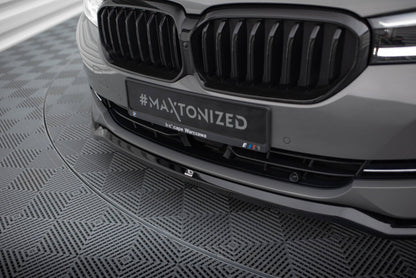 Frontlippe V.2 passend für BMW 5er G30 / G31 FL schwarz Hochglanz