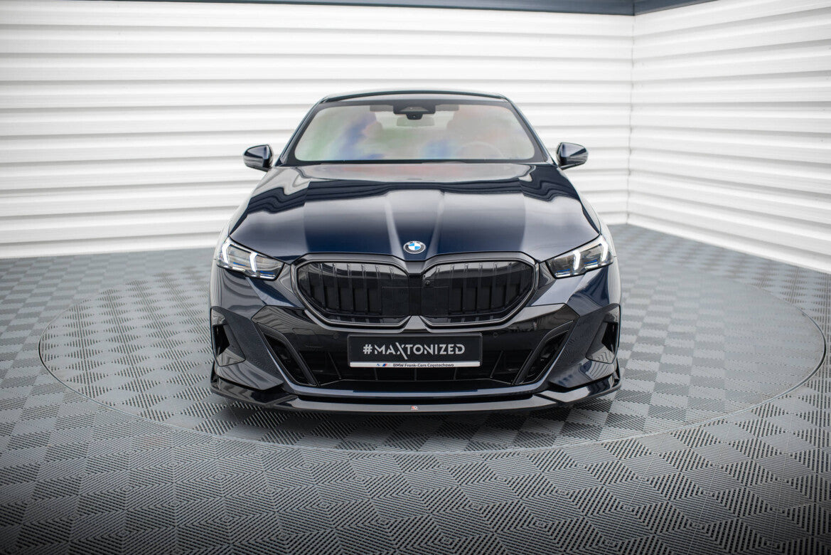 Frontlippe V.2 passend für BMW 5er / i5 M-Paket Limousine / Touring G60 / G61 schwarz Hochglanz