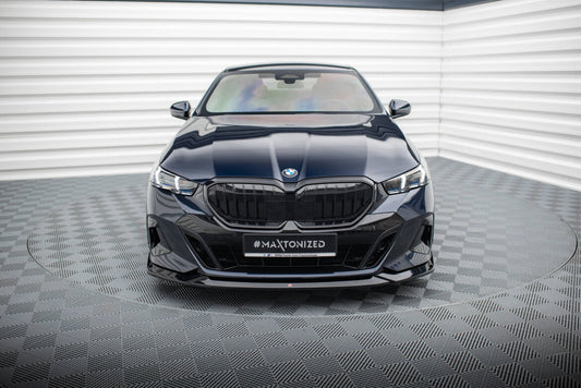 Frontlippe V.2 passend für BMW 5er / i5 M-Paket Limousine / Touring G60 / G61 schwarz Hochglanz