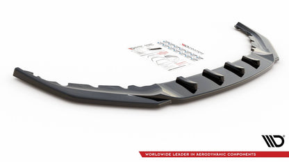 Frontlippe V.2 passend für BMW 5er M-Paket / M550i / M550d Limousine / Touring G30 / G31 FL schwarz Hochglanz