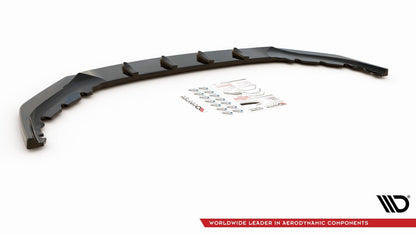 Frontlippe V.2 passend für BMW 5er M-Paket / M550i / M550d Limousine / Touring G30 / G31 FL schwarz Hochglanz