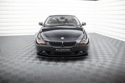Frontlippe V.2 passend für BMW 6er Coupe E63 / Cabrio E64 schwarz Hochglanz