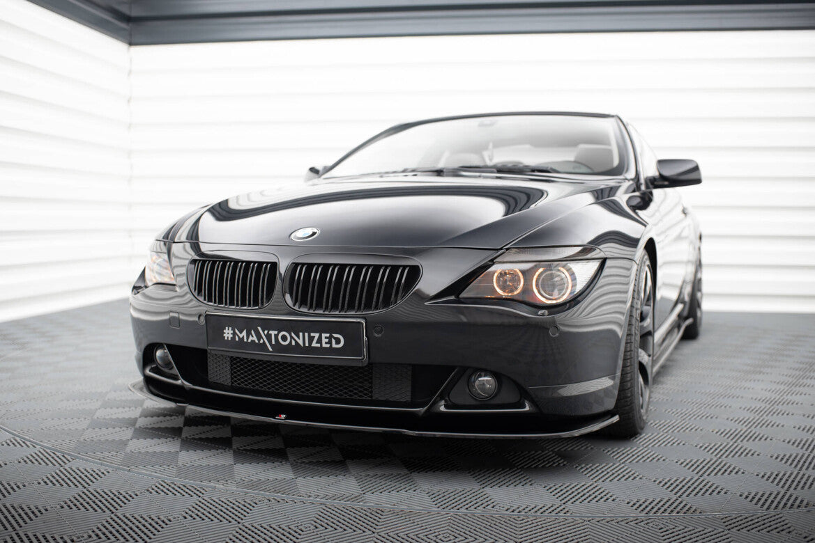Frontlippe V.2 passend für BMW 6er Coupe E63 / Cabrio E64 schwarz Hochglanz