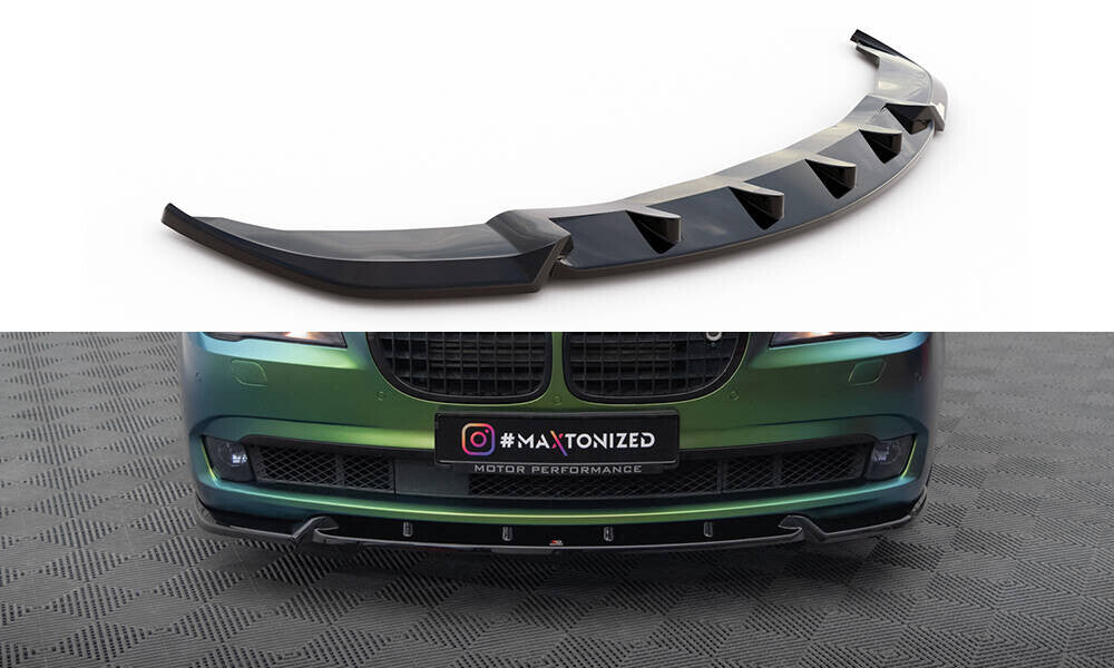 Frontlippe V.2 passend für BMW 7 F01 schwarz Hochglanz