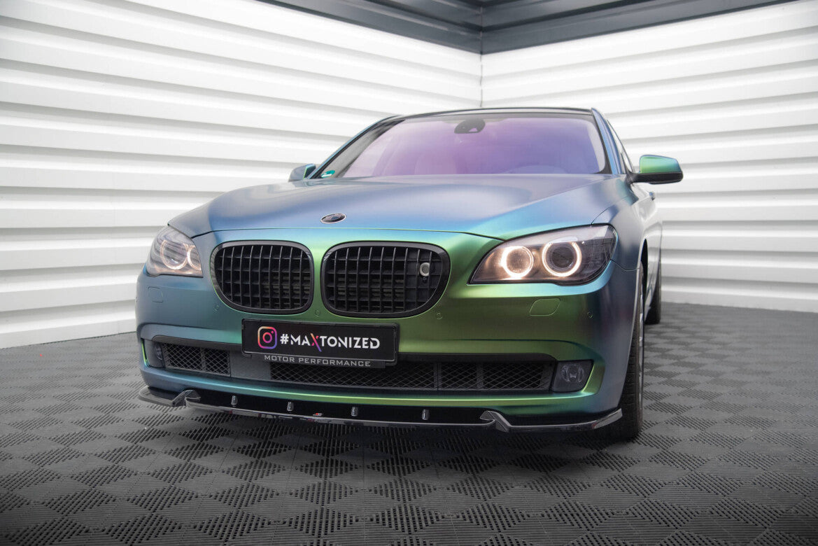 Frontlippe V.2 passend für BMW 7 F01 schwarz Hochglanz