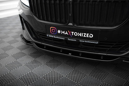 Frontlippe V.2 passend für BMW 7 G11 / G12 FL schwarz Hochglanz
