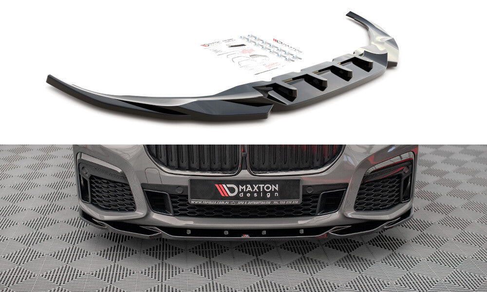 Frontlippe V.2 passend für BMW 7 M-Paket G11 / G12 FL schwarz Hochglanz