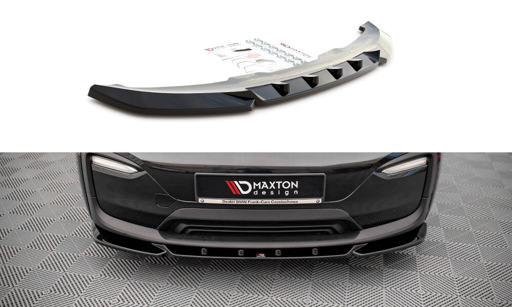Frontlippe V.2 passend für BMW i3 S Mk1 FL schwarz Hochglanz