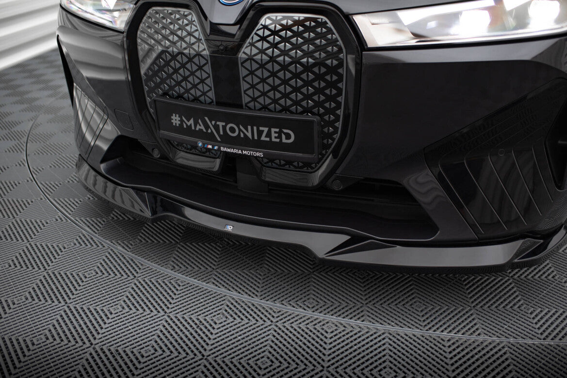 Frontlippe V.2 passend für BMW iX M-Paket i20 schwarz Hochglanz