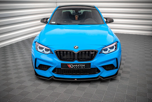 Frontlippe V.2 passend für BMW M2 Competition F87 schwarz Hochglanz