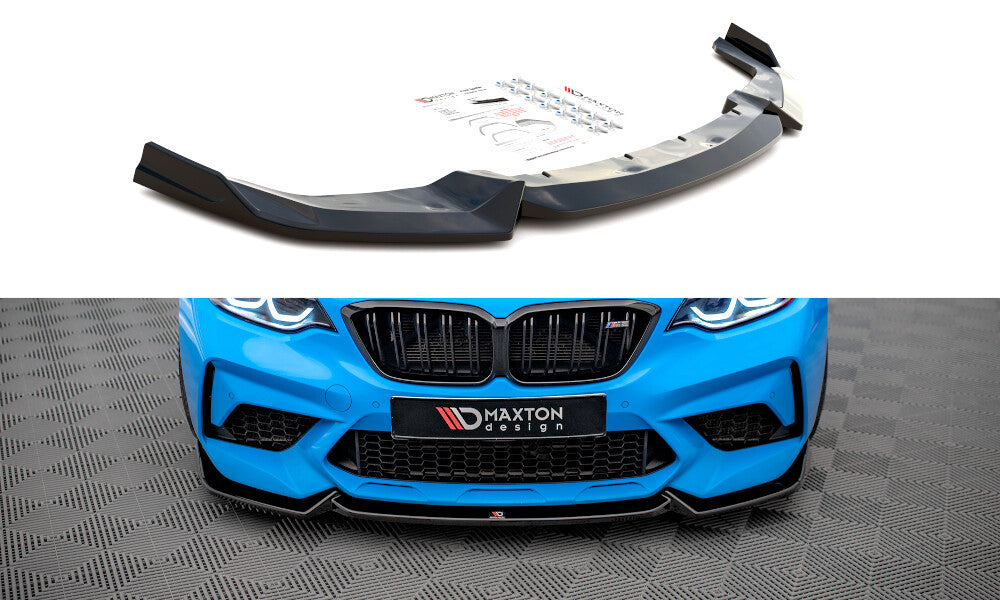 Frontlippe V.2 passend für BMW M2 Competition F87 schwarz Hochglanz