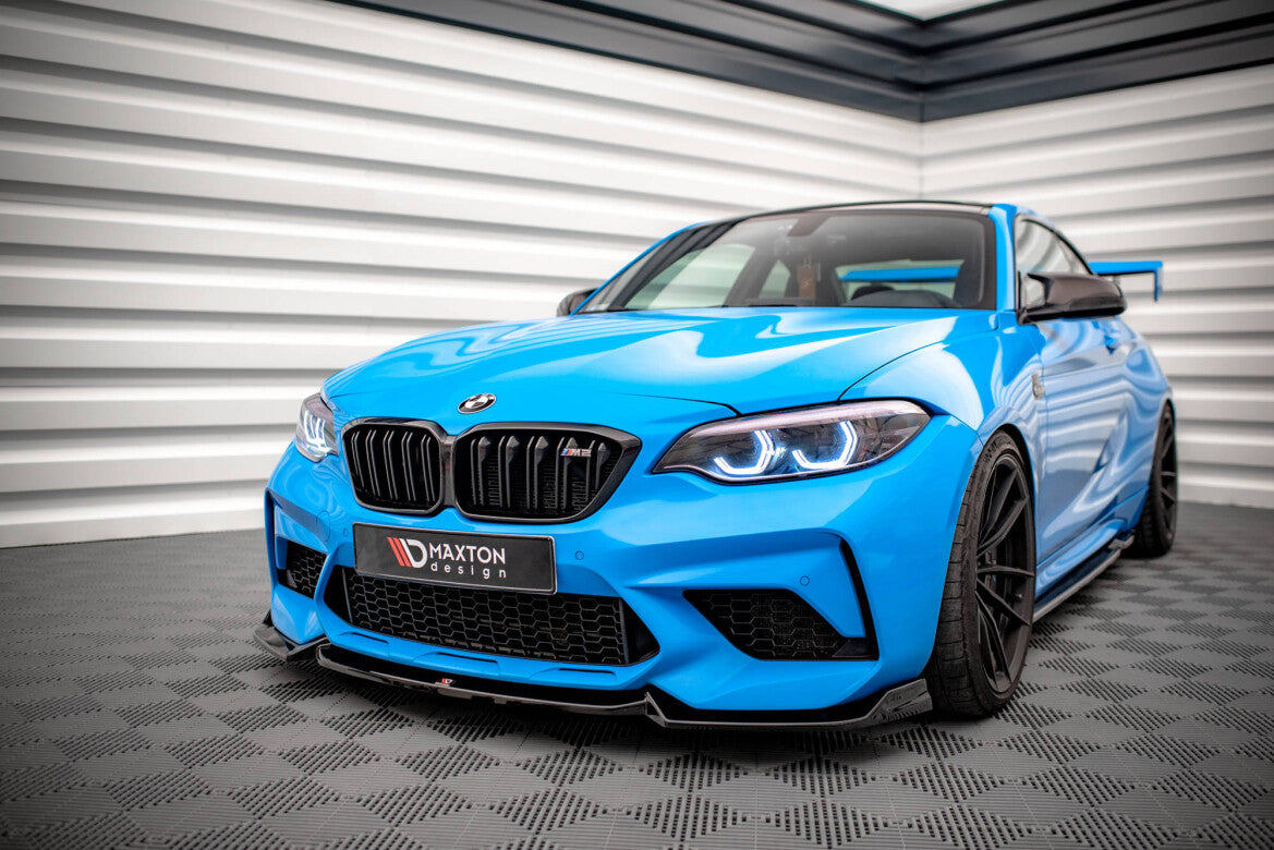 Frontlippe V.2 passend für BMW M2 Competition F87 schwarz Hochglanz