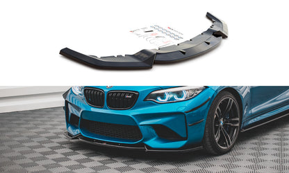 Frontlippe V.2 passend für BMW M2 F87 schwarz Hochglanz