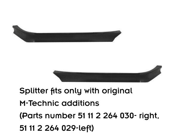 Frontlippe V.2 passend für BMW M3 / 3 M-Paket E36 Coupe schwarz Hochglanz