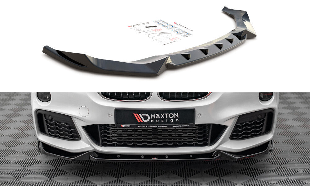 Frontlippe V.2 passend für BMW X1 M-Paket F48 schwarz Hochglanz