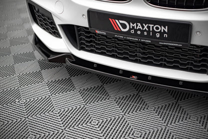 Frontlippe V.2 passend für BMW X1 M-Paket F48 schwarz Hochglanz